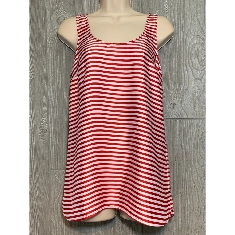 MICHAEL Michael Kors Red & White Striped Top S